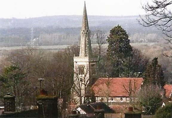 Church spire in Princes Risborough