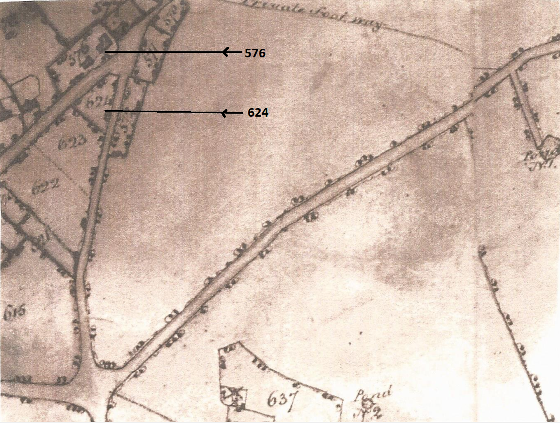Loosley row Map c1800