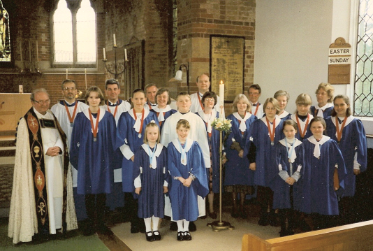 The choir in the 1990's