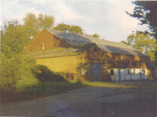 The indoor tennis court building