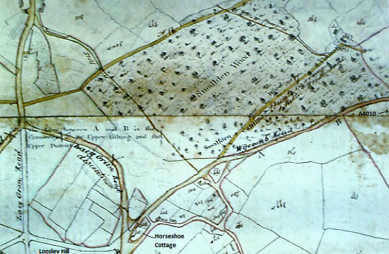 1820 map of Loosley Row