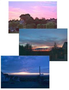 Typical sunsets after a nice day